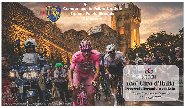 Giro d’Italia 2026 in Calabria: viabilità, percorsi alternativi e criticità tra Catanzaro e Cosenza
