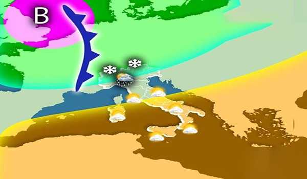 Previsioni Meteo weekend: torna la pioggia al Nord, neve sulle Alpi e sole al Sud. I dettagli