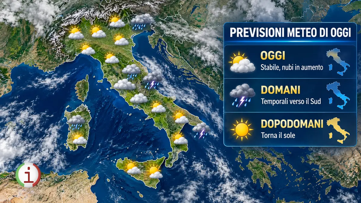 Meteo Italia tra temporali e caldo anomalo weekend di sole con temperature in aumento
