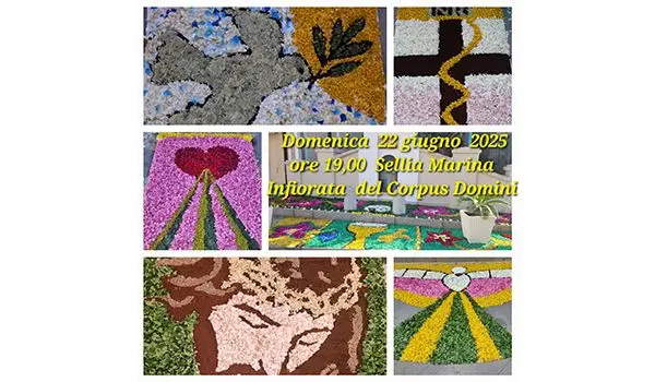 Infiorata del Corpus Domini a Sellia Marina: arte, fede e tradizione si fondono in un tappeto di petali