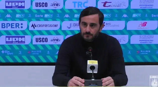 Mister Aquilani dopo Modena–Catanzaro 1-2: “Vittoria di carattere, squadra straordinaria” (Video)