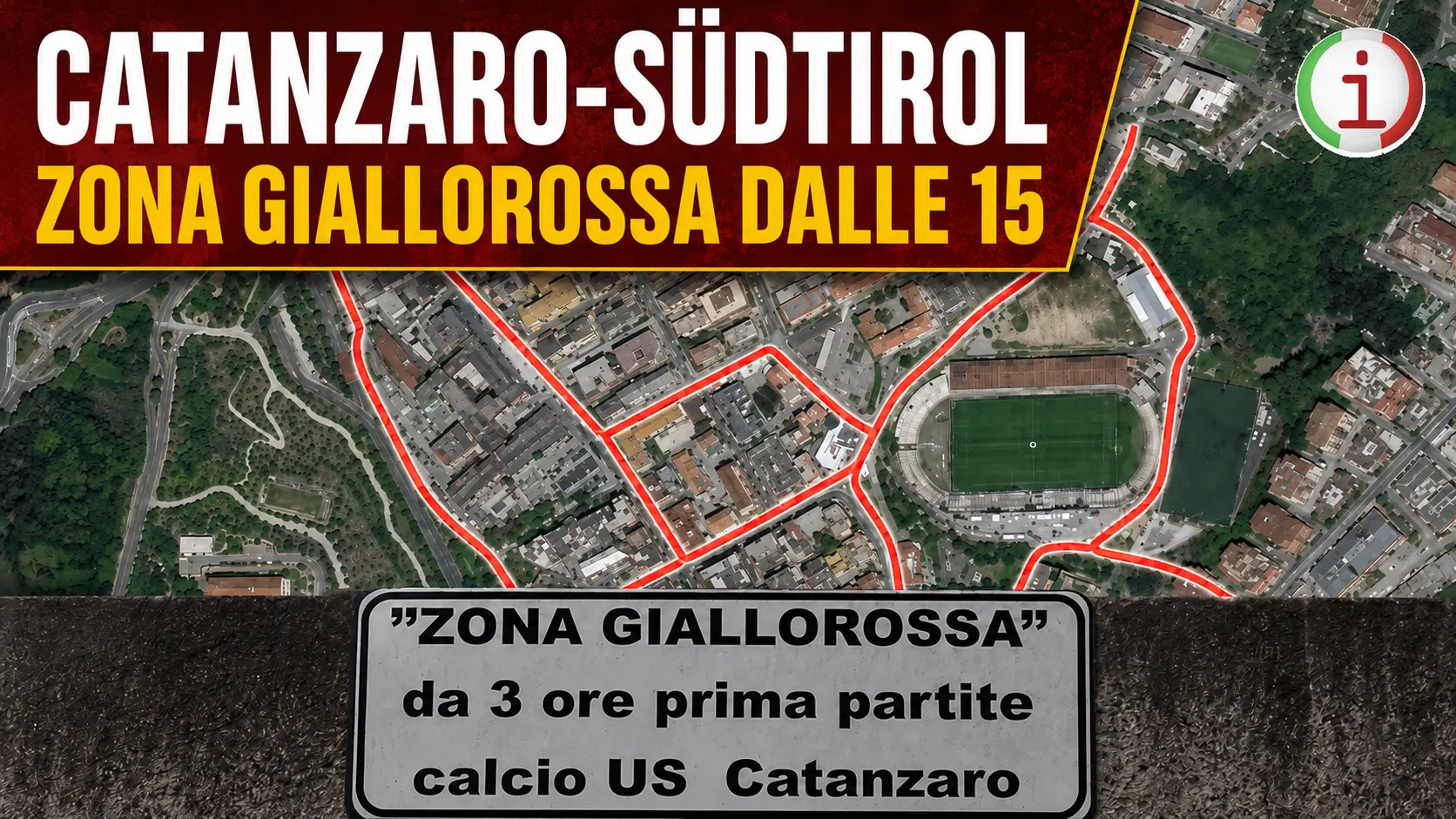 Catanzaro Südtirol, Zona Giallorossa dalle 15 e chiusura anticipata del cimitero di via Paglia