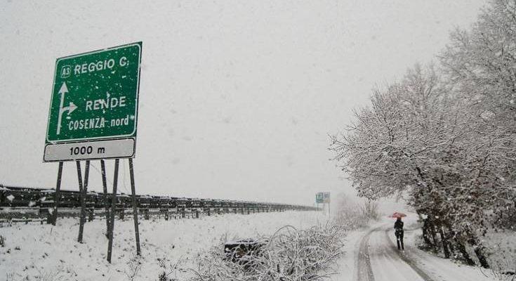 Maltempo: freddo e neve a bassa quota nel cosentino