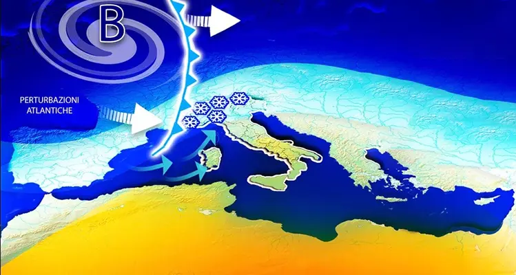 Meteo: venti gelidi sferzano l'Italia, rischio di nevicate in collina. Il dettaglio con previsioni