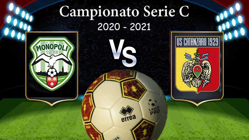 Calcio: Monopoli-Catanzaro 1-1, pareggio con rimonta finale per i giallorossi (con highlights)