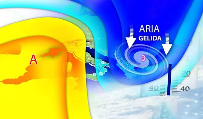 Meteo: Italia prigioniera del gelo siberiano, poi una gigantesca alta pressione. L’evoluzione