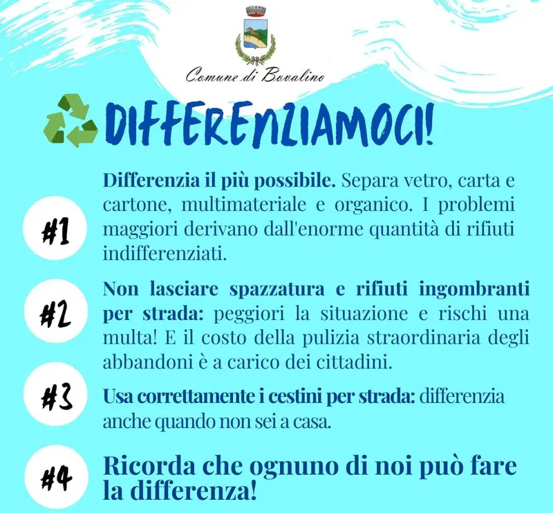 Emergenza rifiuti, ognuno faccia la propria parte!