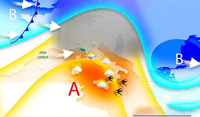 Meteo: prove tecniche di primavera al centro-sud, grigia umidità al nord. Le previsioni