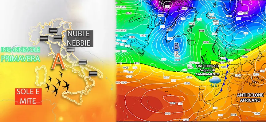 Meteo. Weekend: occhio alle nebbie poi anticiclone di primavera. Ecco l’evoluzione con le previsioni