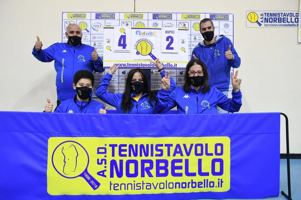 Tennistavolo Norbello: doppio successo in A1, per la prima volta in questa stagione