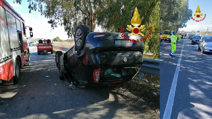 Incidente stradale a Sellia Marina SS106: bilancio tre feriti sul posto i Vvf, Cc e Suem118