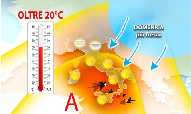 Meteo: Weekend, esplosione primaverile con temperature a oltre 20°C. Il dettaglio