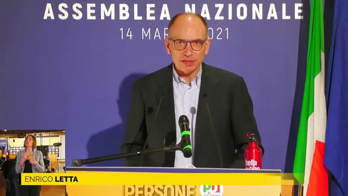 Discorso di Enrico Letta: "Mi candido ma non serve un nuovo segretario ma un nuovo PD”. Video