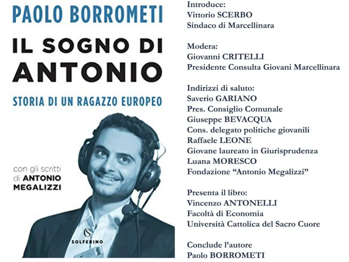 “Il Sogno di Antonio” in diretta Facebook sulla pagina del Comune di Marcellinara