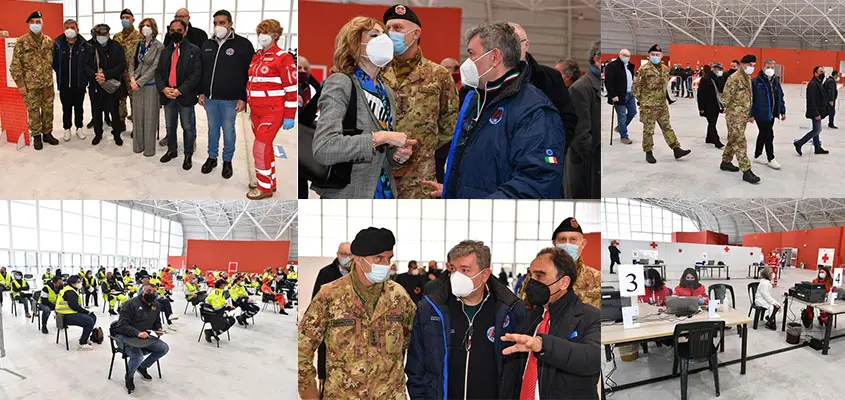 Covid: inaugurato hub vaccinale a Catanzaro. Spirlì: abbiamo ingranato la marcia giusta. Foto/Video