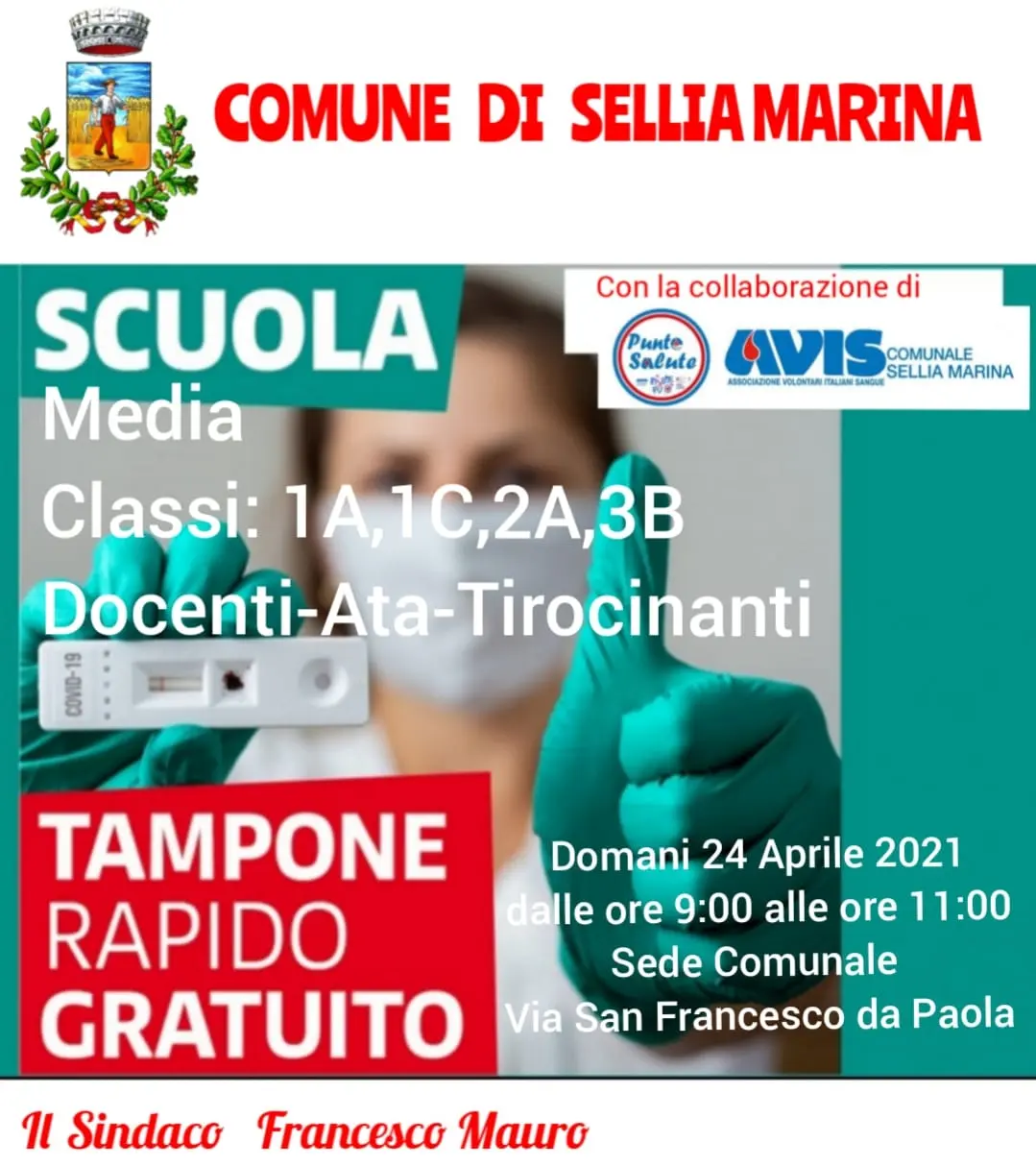 Covid. Sellia Marina. Scuola: alunno positivo, tempestiva la risposta del sindaco Francesco Mauro