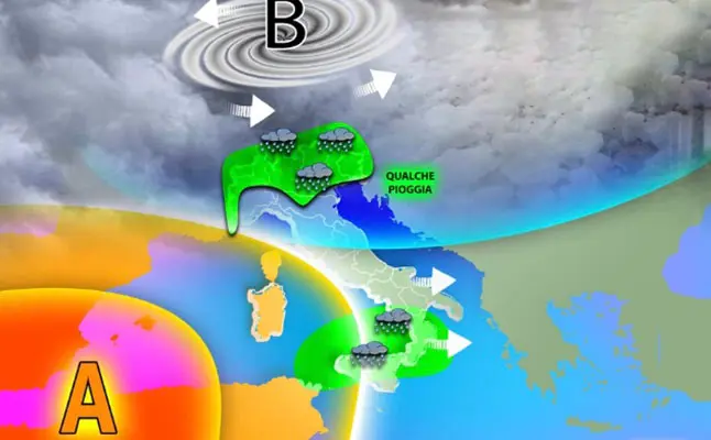 Meteo: da lunedì non solo alta pressione ma ancora residui temporali. Le previsioni