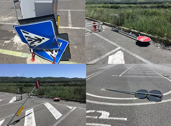 Cittadella regionale. Auto in sosta saccheggiate dai ladri, (foto e video)