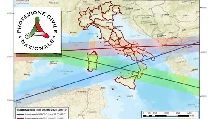 Protezione civile. Razzo Cinese in caduta: due i possibili passaggi sulla Calabria. I dettagli