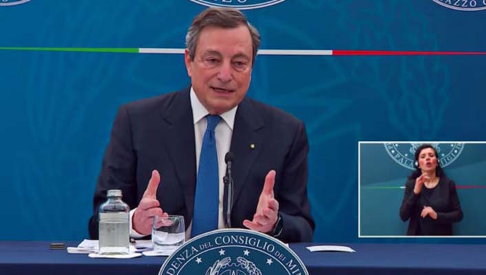 Covid. 'Dati incoraggianti', Governo verso nuove riaperture, Draghi, 'ma usando la testa'.