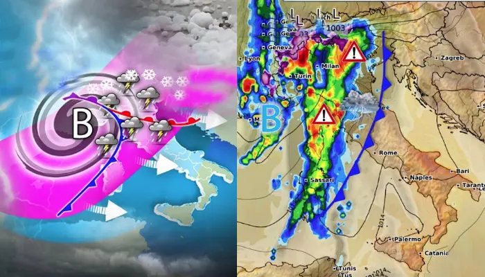 Meteo: Crollo termico, poi piogge continue e farà sempre più freddo. Ecco dove con previsioni