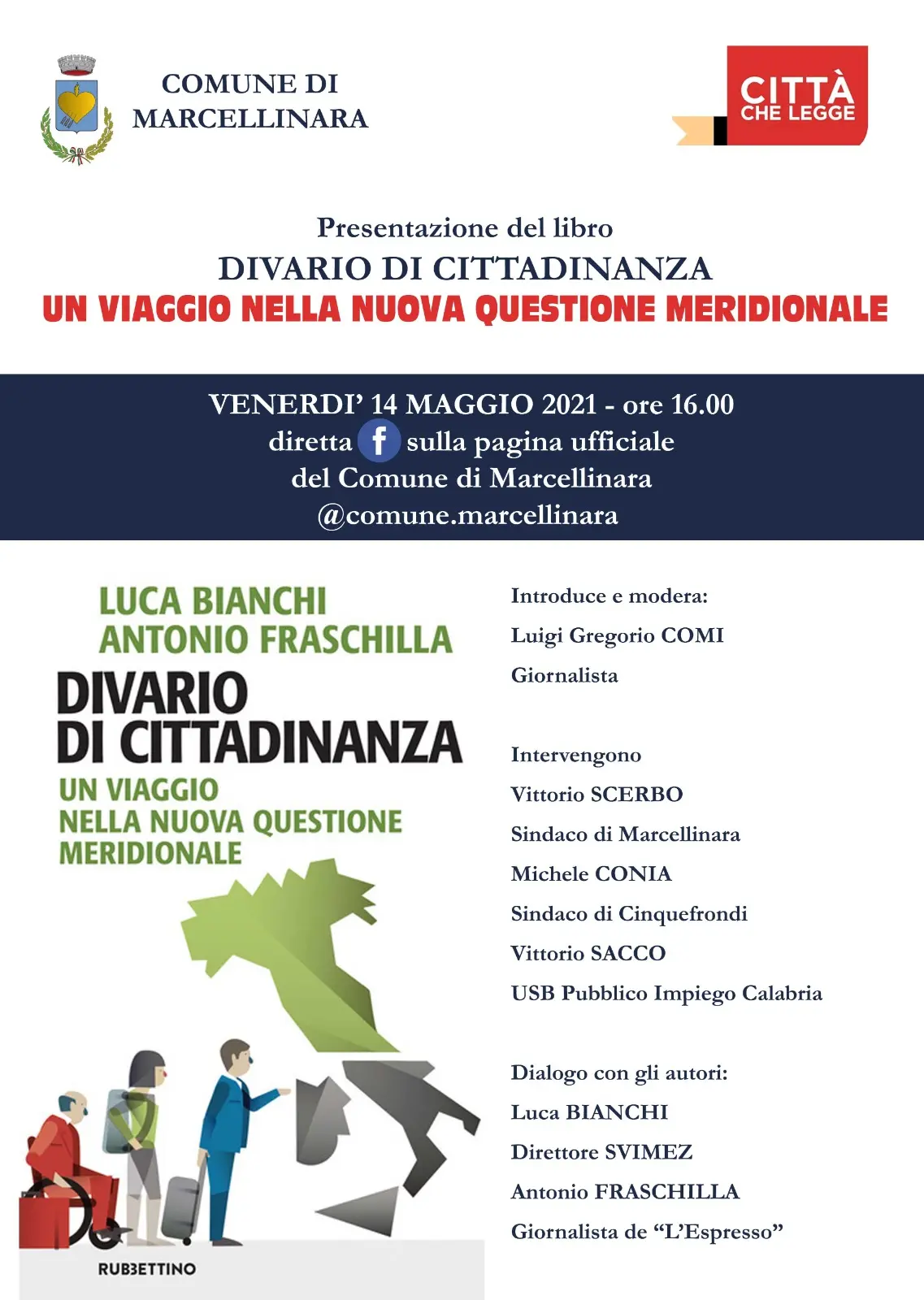 “Divario di cittadinanza”: il viaggio nella nuova questione meridionale fa tappa a Marcellinara