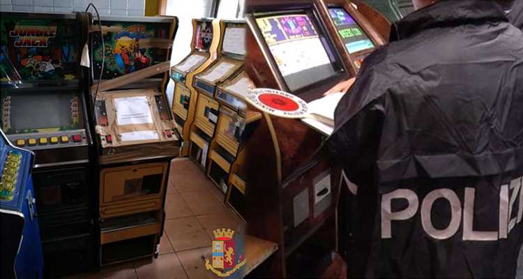 Catanzaro: la Polizia sequestra 6 slot machine durante i controlli di esercizi commerciali.