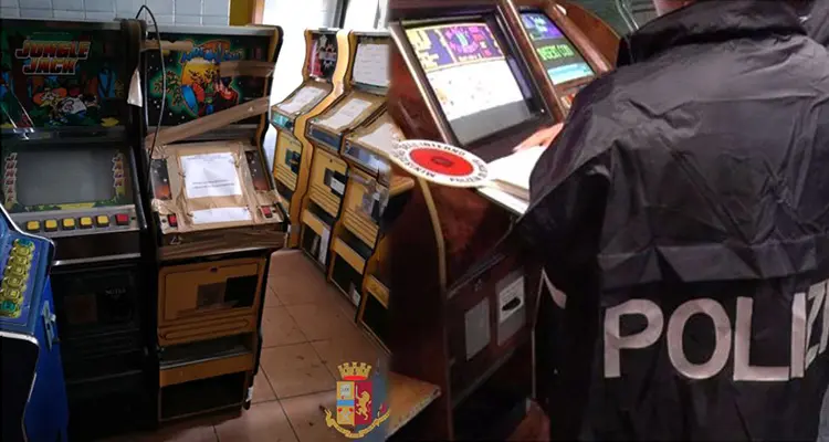 Catanzaro: la Polizia sequestra 6 slot machine durante i controlli di esercizi commerciali.