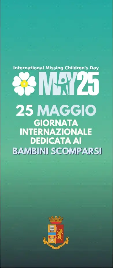 25 Maggio: Giornata Internazionale dei Bambini Scomparsi. Foto