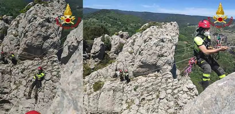 Vigili del Fuoco. Corso di formazione speleo alpino fluviale (SAF avanzato) (Foto e Video)