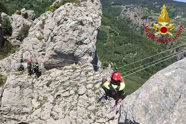 Vigili del Fuoco. Corso di formazione speleo alpino fluviale (SAF avanzato) (Foto e Video)