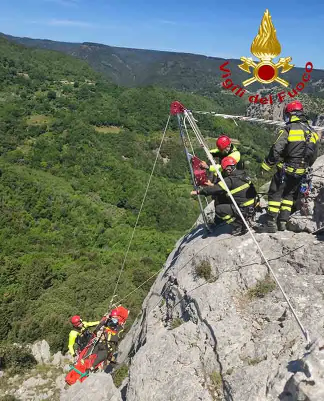 Vigili del Fuoco. Corso di formazione speleo alpino fluviale (SAF avanzato) (Foto e Video)