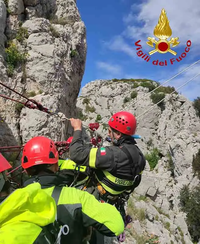 Vigili del Fuoco. Corso di formazione speleo alpino fluviale (SAF avanzato) (Foto e Video)