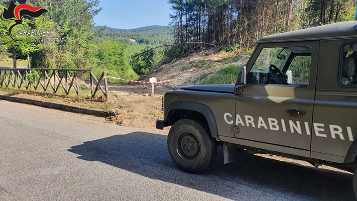 San Giovanni in Fiore: Cc Forestale Pista abusiva posta sotto sequestro