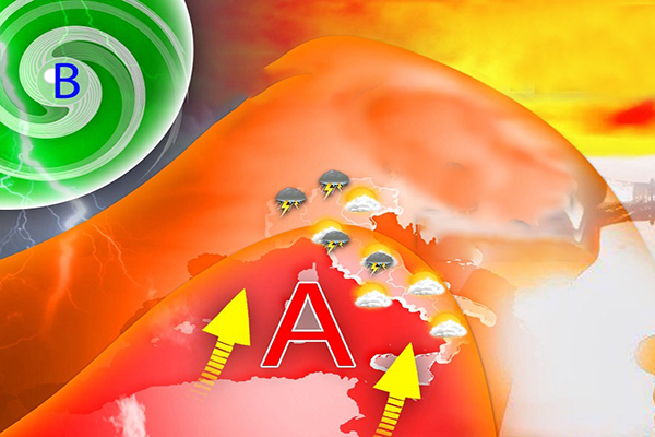 Meteo: calore e afa più intensi, in arrivo improvvisi temporali con grandine. Ecco dove. I dettagli