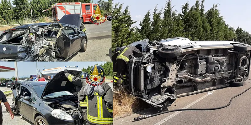 Incidenti stradali. Catanzaro, SS106 Scontro tra un furgone e un'auto bilancio due feriti