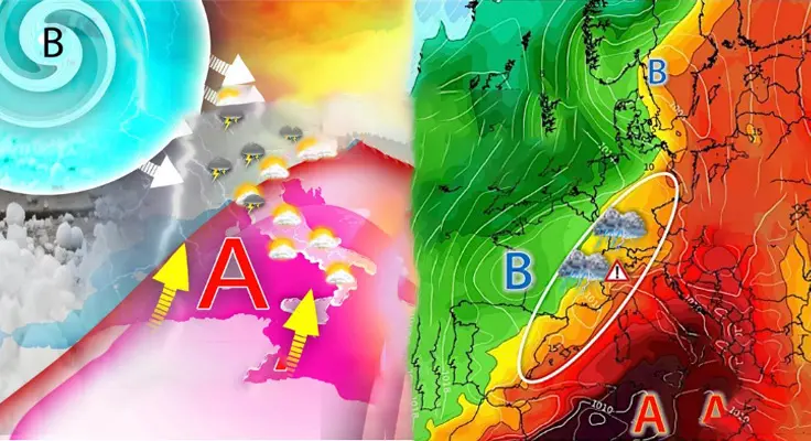 Meteo: da lunedì non solo fiammate africane poi incubo grandinate e nubifragi. Leggi i dettagli