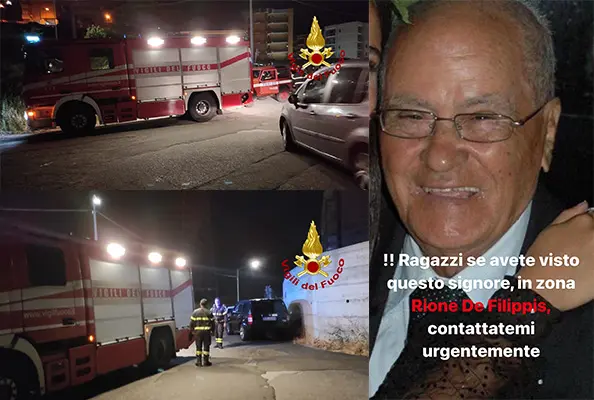 Catanzaro. Ritrovata dai Vvf la persona scomparsa è VIVO!! (Foto e Video)