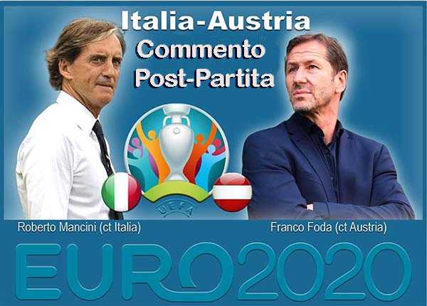 Euro 2020. Italia-Austria i commenti Post-Partita del Ct