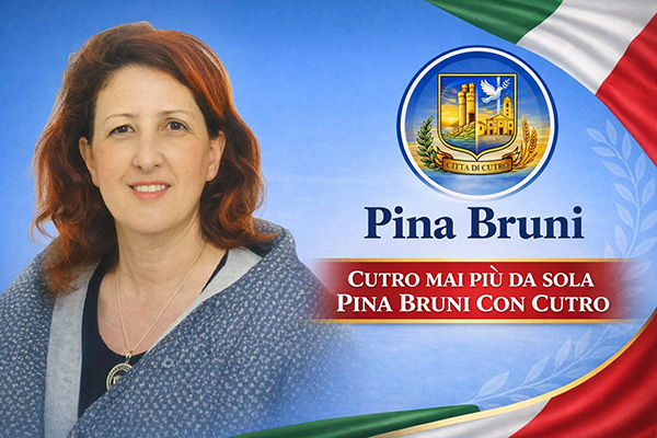 Pina Bruni candidata a sindaco di Cutro: "CUTRO MAI PIÙ DA SOLA", una scelta di coraggio e cambiamento