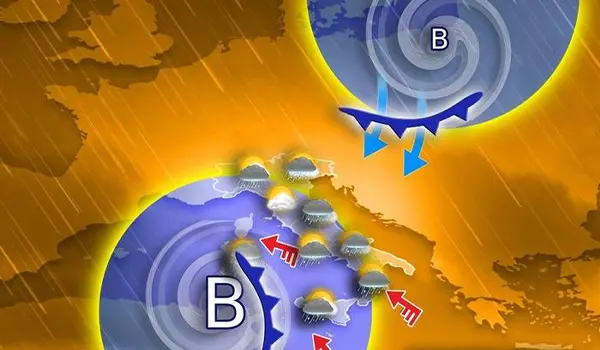 Allerta meteo: ciclone in formazione sul Mediterraneo porterà piogge intense e burrasche