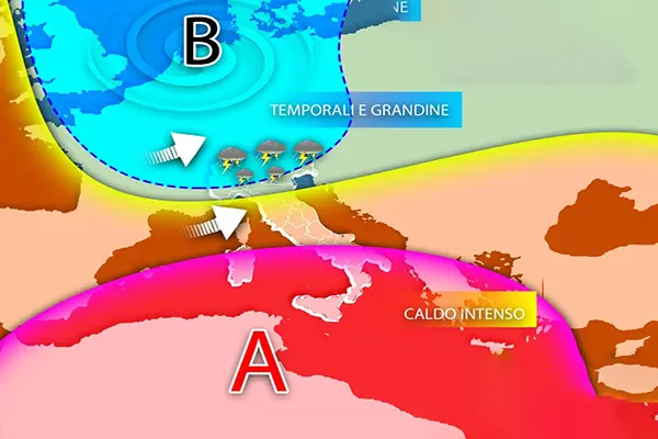 Meteo: Weekend, forti temporali. Ecco le zone a rischio. Leggi i dettagli