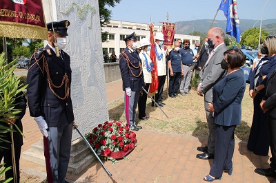 Vittima del dovere. La Polizia di Stato ha commemorato la Guardia di P.S. Paolo DIANO. Foto