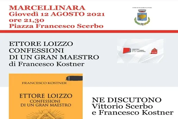 Marcellinara: Giovedì 12 agosto presentazione del libro “Confessioni di un Gran Maestro” di F. Kostn