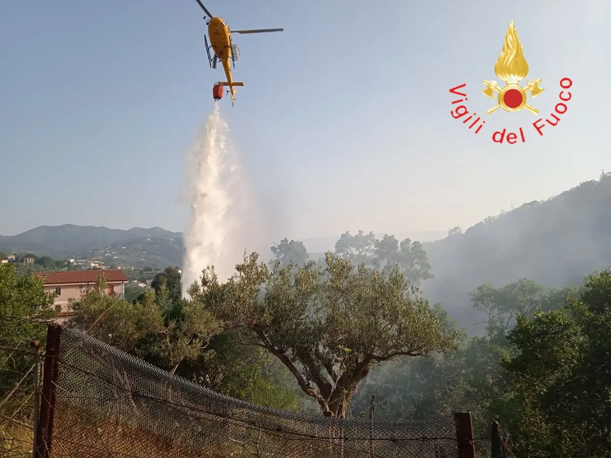 Vvf. Emergenza incendi boschivi (aggiornamento) Foto e Video