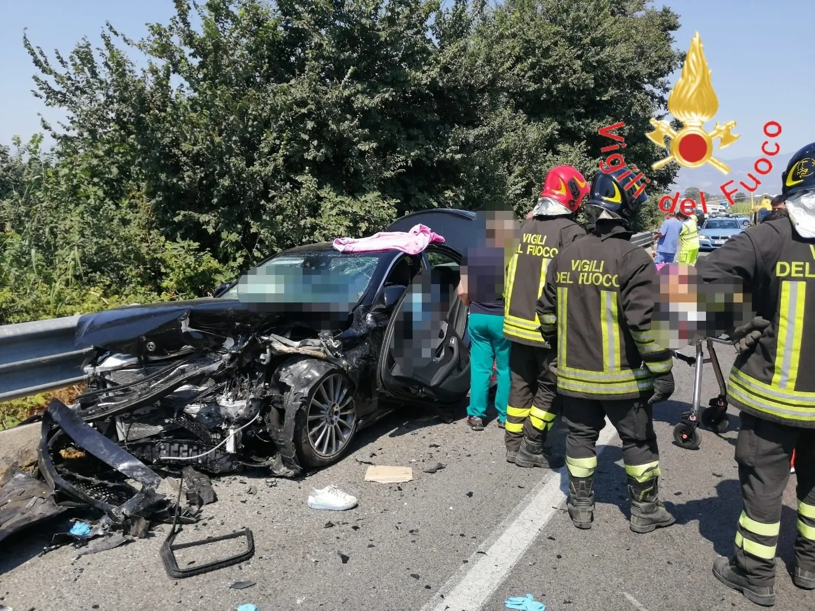 Strada della Morte. SS106 incidente frontale, bilancio morti tre 20enni intervento dei Vvf