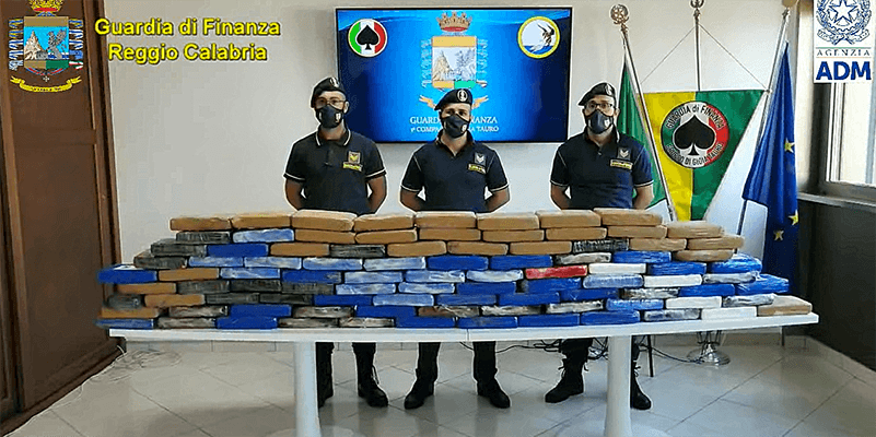 Droga:108 kg di cocaina sequestrati nel porto di Gioia Tauro