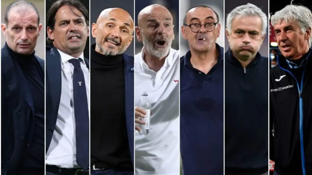 Ritorno-show big in panchina, stecca solo Allegri Sarri, Mourinho e Spalletti protagonisti