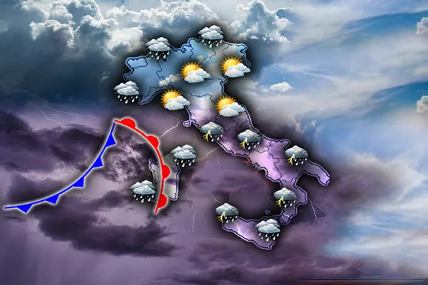 Meteo: Weekend con temporali e grandine. Ecco le zone con bollino rosso