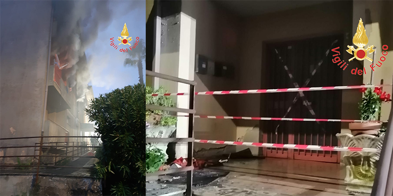 Miglierina. Rogo appartamento, evacuate sei famiglie. Intervento dei Vvf. Foto